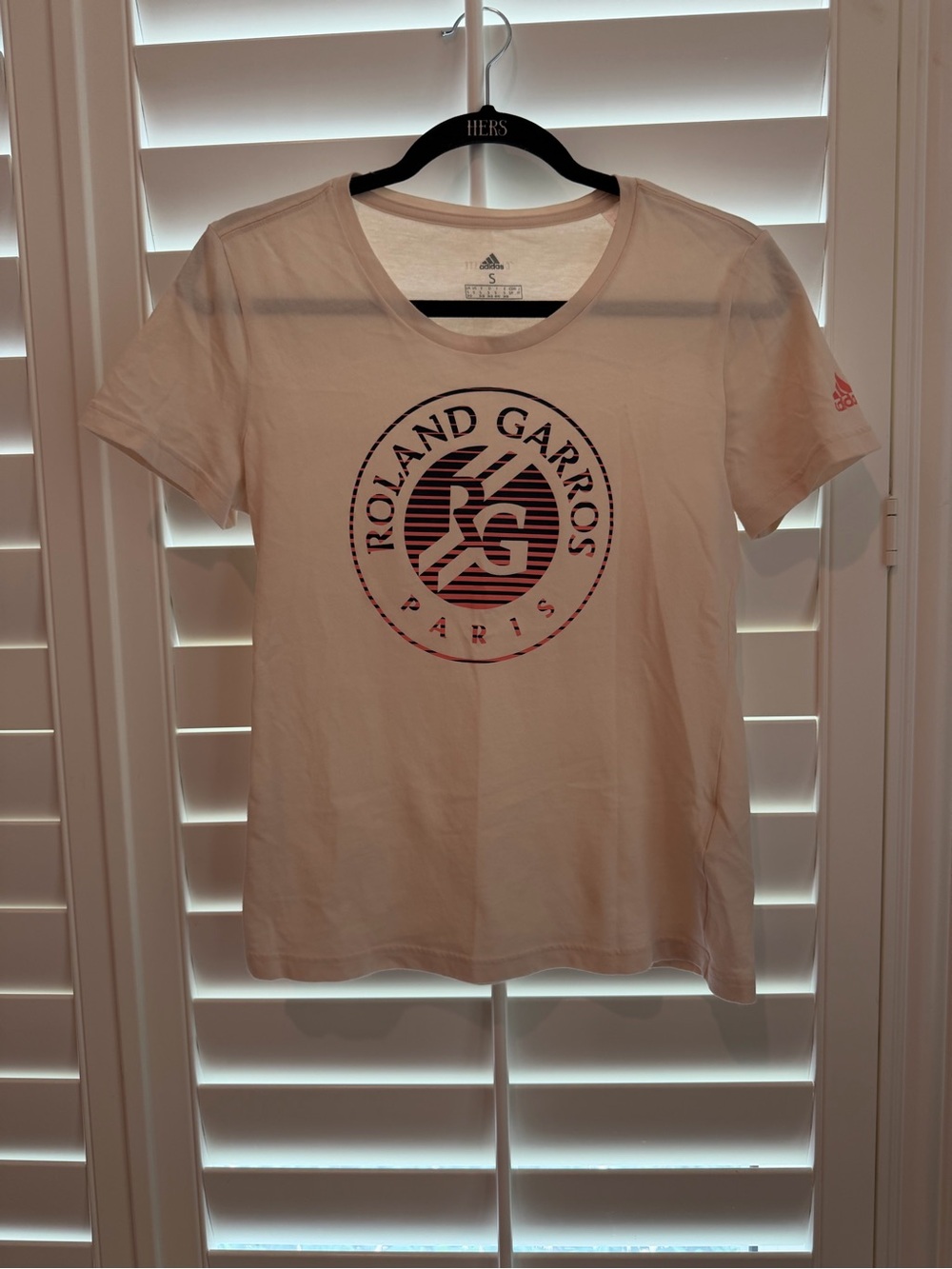 adidas Light Pink Roland Garros Paris Graphic Tee